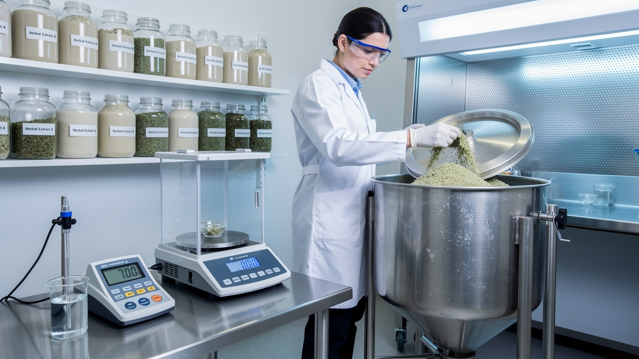 GMP-compliant lab for Ayurvedic baby powder manufacturing